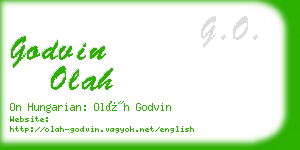 godvin olah business card